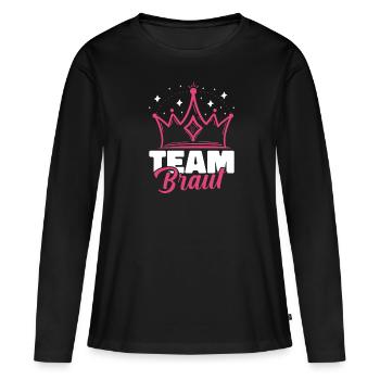 Bachelorette Party Jga - Frauen Premium Bio Langarmshirt - Schwarz - Vorne - Julia (174cm)