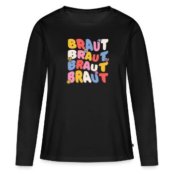Bachelorette Party Jga - Frauen Premium Bio Langarmshirt - Schwarz - Vorne - Julia (174cm)