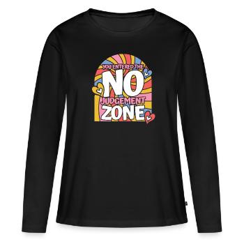 Mom Mom - Women's Premium Organic Long Sleeve Shirt - black - Front - Julia (174cm)