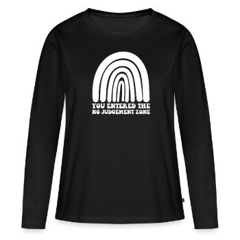 Mom Mom - Women's Premium Organic Long Sleeve Shirt - black - Front - Julia (174cm)