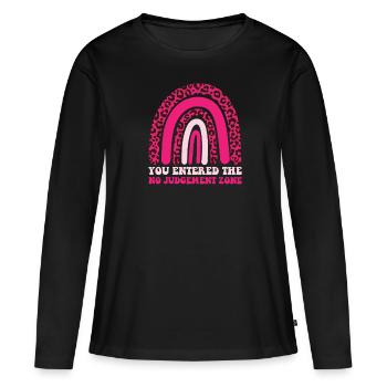 Mom Mom - Women's Premium Organic Long Sleeve Shirt - black - Front - Julia (174cm)