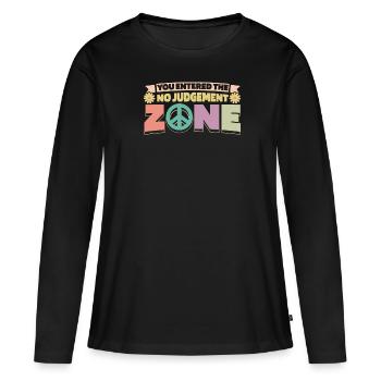 Mom Mom - Women's Premium Organic Long Sleeve Shirt - black - Front - Julia (174cm)