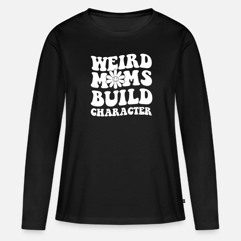 Mama Mutter - Frauen Premium Bio Langarmshirt - Schwarz