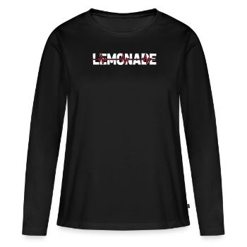 Rythme cardiaque de l’électrocardiogramme de limonade - T-shirt manches longues Premium bio Femme - noir - Devant - Julia (174cm)