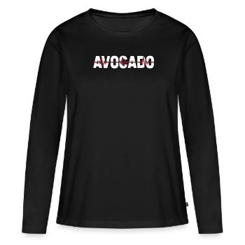 Rythme cardiaque de l’électrocardiogramme de l’avocat - T-shirt manches longues Premium bio Femme - noir - Devant - Julia (174cm)