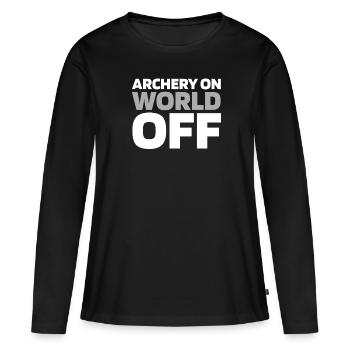 Archery Archery Archery Archer - Women's Premium Organic Long Sleeve Shirt - black - Front - Julia (174cm)