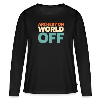 Archery Archery Archery Archer - Women's Premium Organic Long Sleeve Shirt - black - Front - Julia (174cm)