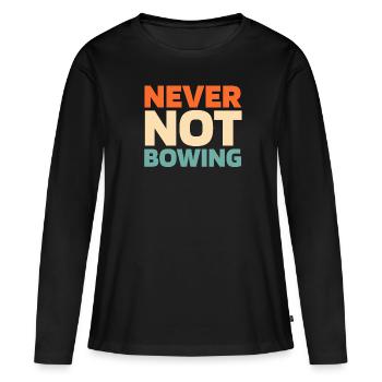 Archery Archery Archery Archer - Women's Premium Organic Long Sleeve Shirt - black - Front - Julia (174cm)
