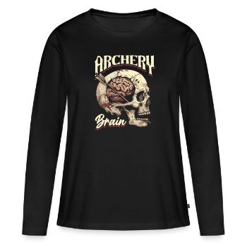 Archery Archery Archery Archer - Women's Premium Organic Long Sleeve Shirt - black - Front - Julia (174cm)