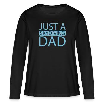 Skydiving - Women's Premium Organic Long Sleeve Shirt - black - Front - Julia (174cm)