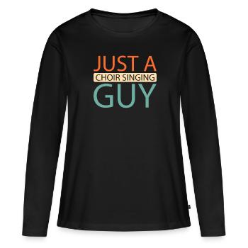 Chanteur de chorale Juste un chanteur de chorale - T-shirt manches longues Premium bio Femme - noir - Devant - Julia (174cm)