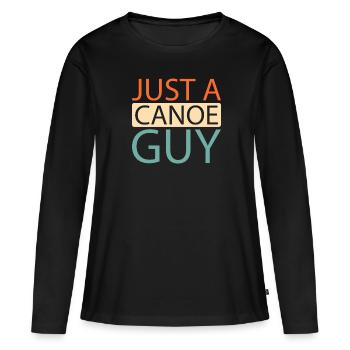 canoë canoë juste un canoë gars - T-shirt manches longues Premium bio Femme - noir - Devant - Julia (174cm)