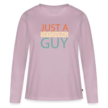 Skydiving - Women's Premium Organic Long Sleeve Shirt - dusky pink - Front - Julia (174cm)