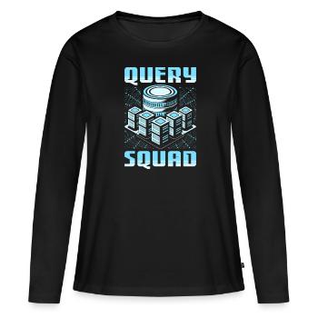 Datenbank Administrator Kader - Frauen Premium Bio Langarmshirt - Schwarz - Vorne - Julia (174cm)