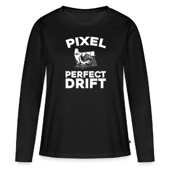 Sim Racing - T-shirt manches longues Premium bio Femme - noir - Devant - Julia (174cm)