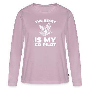 Sim Racing - Women's Premium Organic Long Sleeve Shirt - dusky pink - Front - Julia (174cm)