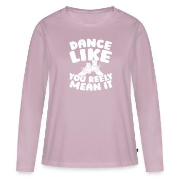 Irish Dance Irischer Tanz - Frauen Premium Bio Langarmshirt - Altrosa - Vorne - Julia (174cm)