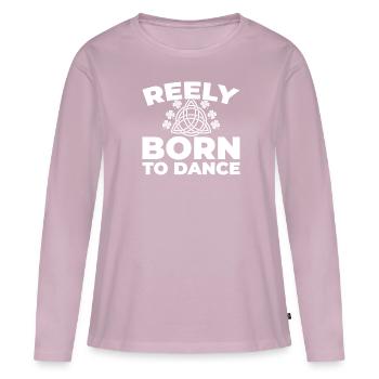 Irish Dance Irischer Tanz - Frauen Premium Bio Langarmshirt - Altrosa - Vorne - Julia (174cm)