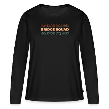Cadre de plongeurs commerciaux - T-shirt manches longues Premium bio Femme - noir - Devant - Julia (174cm)