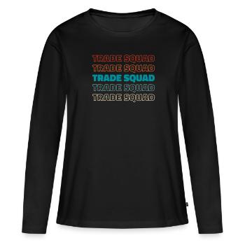 Cadres spirituels - T-shirt manches longues Premium bio Femme - noir - Devant - Julia (174cm)