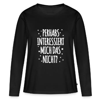 Dicton Danglais - T-shirt manches longues Premium bio Femme - noir - Devant - Julia (174cm)