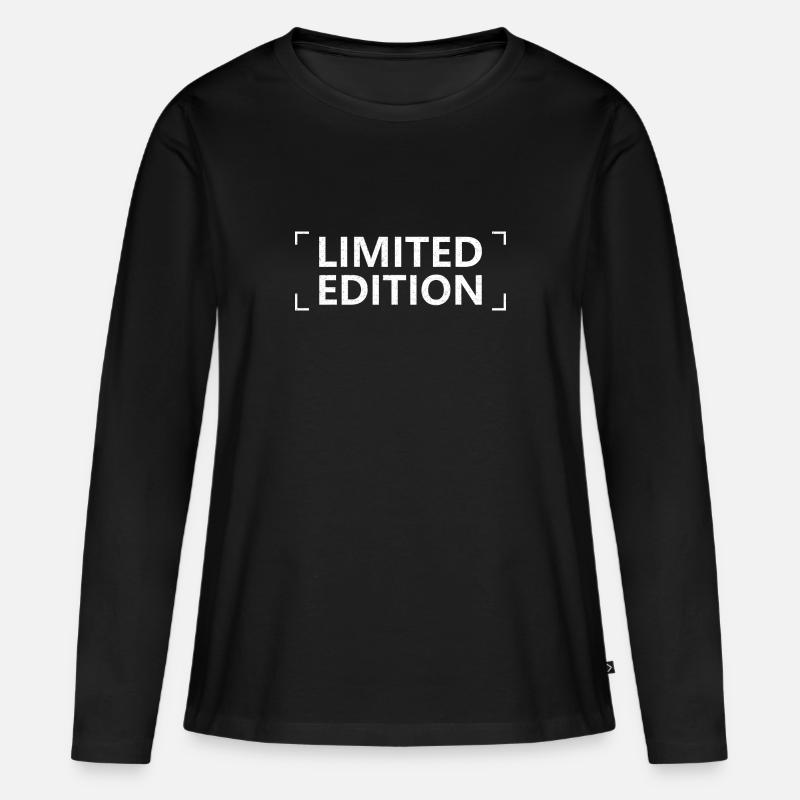 Limited edition - Frauen Premium Bio Langarmshirt - Schwarz