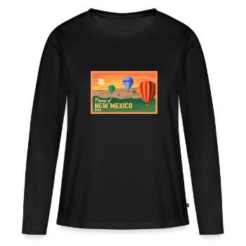 New Mexico Fil-Am Design pour les fiers Pinoys - T-shirt manches longues Premium bio Femme - noir - Devant - Julia (174cm)
