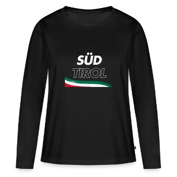 Tyrol du Sud - T-shirt manches longues Premium bio Femme - noir - Devant - Julia (174cm)