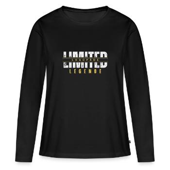 Légende limitée limitée. Légende. - T-shirt manches longues Premium bio Femme - noir - Devant - Julia (174cm)