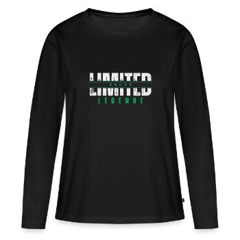 Légende fermière limitée. - T-shirt manches longues Premium bio Femme - noir - Devant - Julia (174cm)
