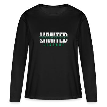 Limited janitor legend. - Women's Premium Organic Long Sleeve Shirt - black - Front - Julia (174cm)