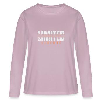 Limited Teamleiter Legende. - Frauen Premium Bio Langarmshirt - Altrosa - Vorne - Julia (174cm)
