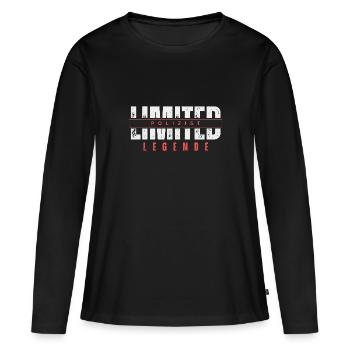 Légende limitée du policier. - T-shirt manches longues Premium bio Femme - noir - Devant - Julia (174cm)