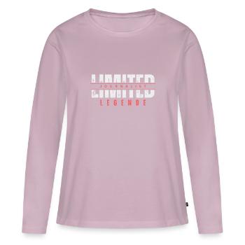 Limited Journalist Legend. - Women's Premium Organic Long Sleeve Shirt - dusky pink - Front - Julia (174cm)