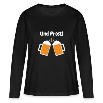 Prost - Frauen Premium Bio Langarmshirt - Schwarz - Vorne - Julia (174cm)