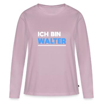 Walter Name Spruch für stolze Walter - Frauen Premium Bio Langarmshirt - Altrosa - Vorne - Julia (174cm)