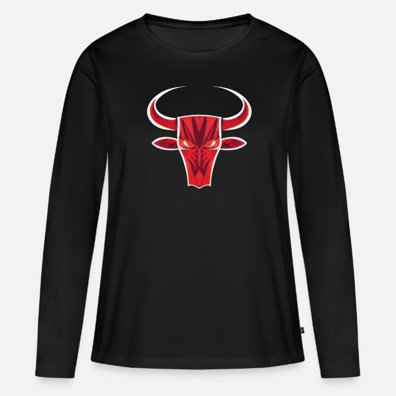 AGGRESSIVER - Frauen Premium Bio Langarmshirt - Schwarz