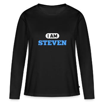 Steven Name Spruch für stolze Stevens - Frauen Premium Bio Langarmshirt - Schwarz - Vorne - Julia (174cm)
