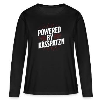 Fromage souabe dialecte spaetzle cuisine souabe - T-shirt manches longues Premium bio Femme - noir - Devant - Julia (174cm)