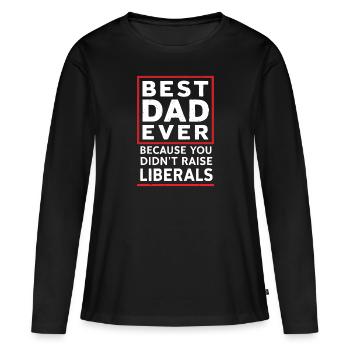 Konservativer Vatertag Bester Papa Republikaner - Frauen Premium Bio Langarmshirt - Schwarz - Vorne - Julia (174cm)