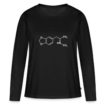 Molécule MDMA XTC Ectasy Formula Festival Molly EMMA - T-shirt manches longues Premium bio Femme - noir - Devant - Julia (174cm)
