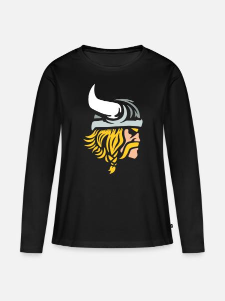 Wikinger Krieger - Frauen Premium Bio Langarmshirt - Schwarz