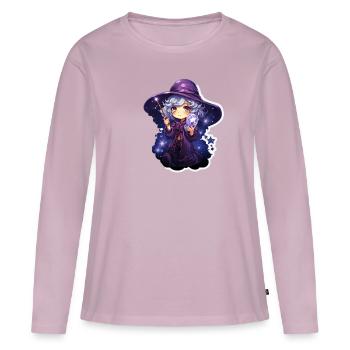 Magical Astral Mage Cute Cartoonish Spellcaster - Frauen Premium Bio Langarmshirt - Altrosa - Vorne - Julia (174cm)