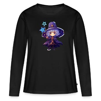 Magic Guardian of the Stars - Frauen Premium Bio Langarmshirt - Schwarz - Vorne - Julia (174cm)