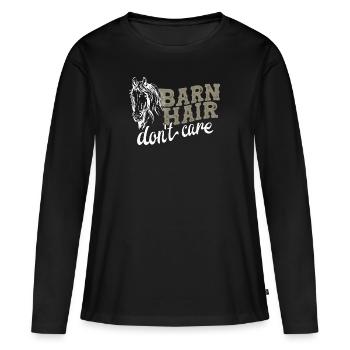 Horse saying horse lover horse lover - Women's Premium Organic Long Sleeve Shirt - black - Front - Julia (174cm)