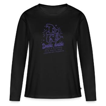 Halloween Witch Saying Witch WitchEs' Night - Women's Premium Organic Long Sleeve Shirt - black - Front - Julia (174cm)