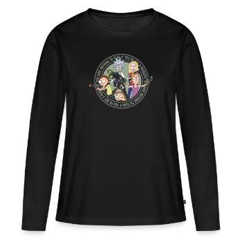 Rick and Morty and the Smith Family - Women's Premium Organic Long Sleeve Shirt - black - Front - Julia (174cm)