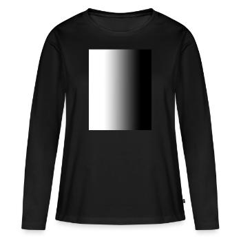 noir et blanc - T-shirt manches longues Premium bio Femme - noir - Devant - Julia (174cm)