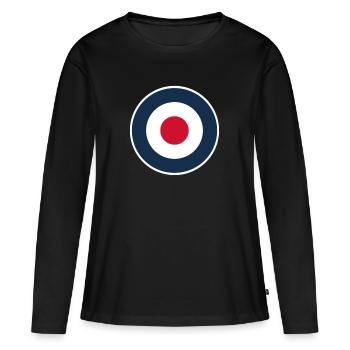 We are Mods - Frauen Premium Bio Langarmshirt - Schwarz - Vorne - Julia (174cm)