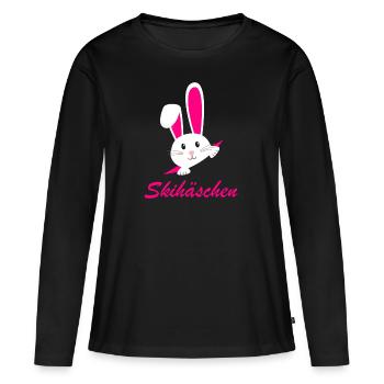 Ski Ski - Women's Premium Organic Long Sleeve Shirt - black - Front - Julia (174cm)